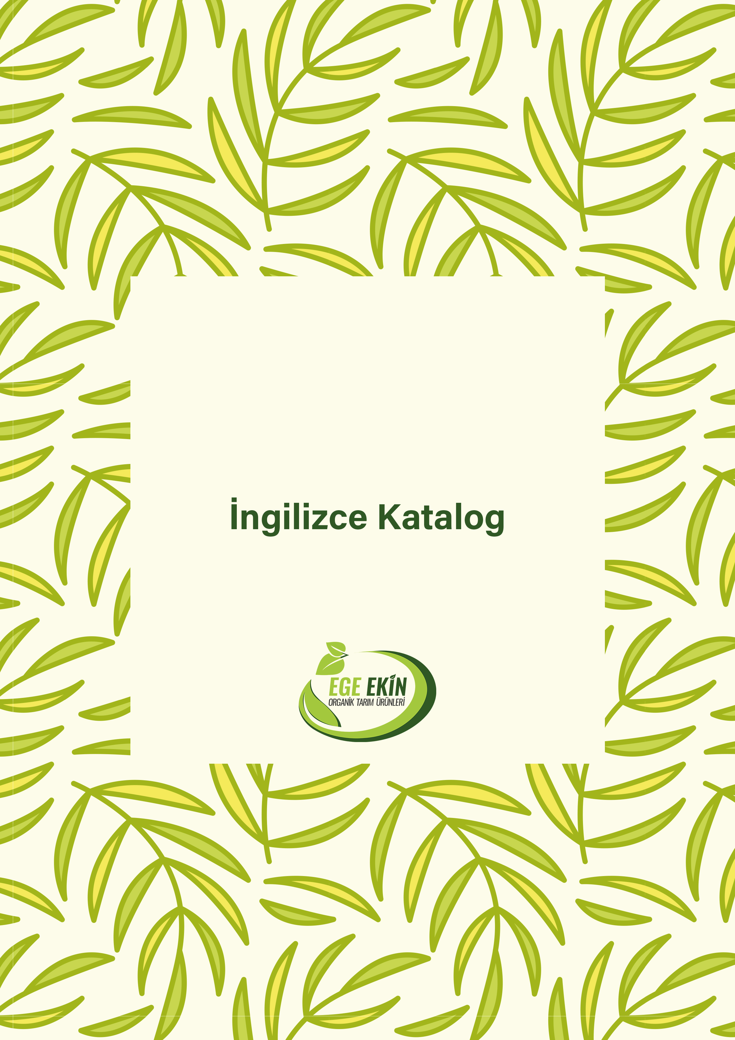 Ege Ekin Organik Tarım İngilizce Katalog